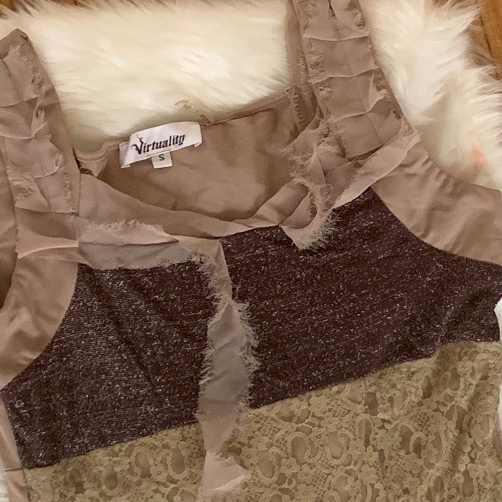 Distressed Ruffle Dress - Picture 2 of 2